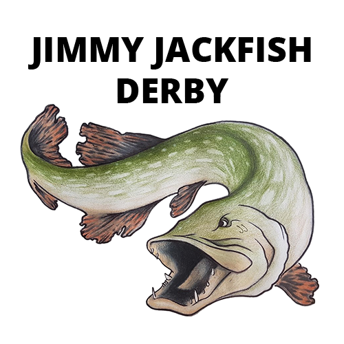 Jimmy Jackfish Derby hand drawn logo
