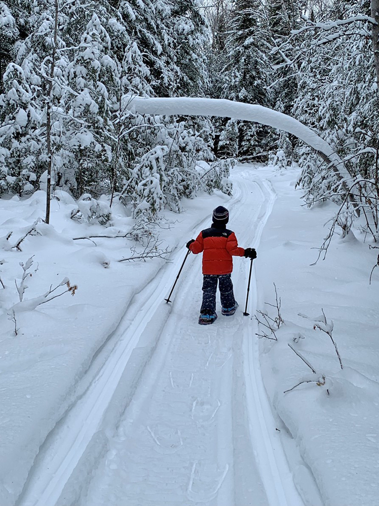 snowshoe or ski trails